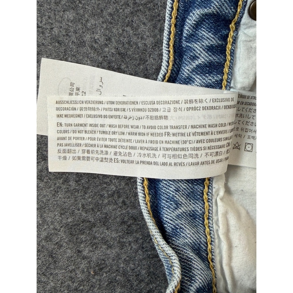 Abercrombie & Fitch Boyfriend Short Women 28 6 Blue Distressed Mid Rise Festival - Picture 4 of 8